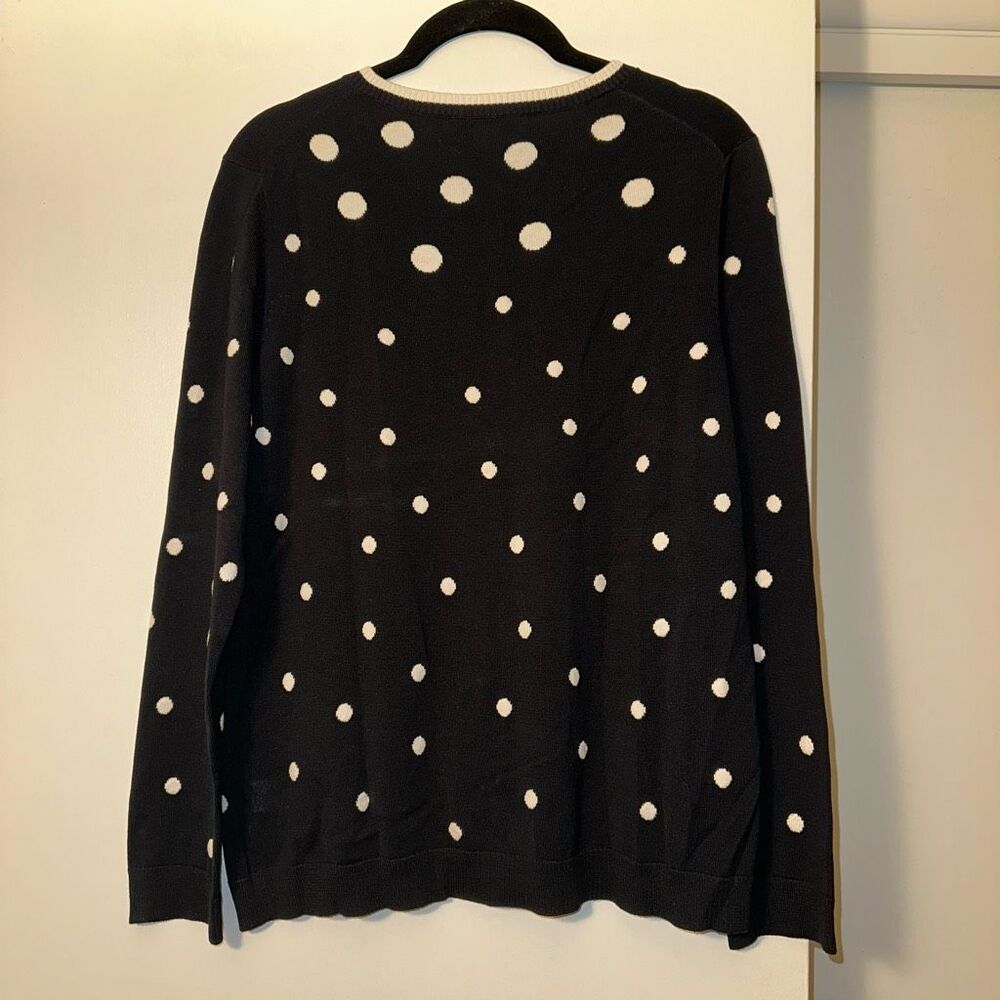 Pendleton Petites Women’s Black White Dot Cardiga… - image 6
